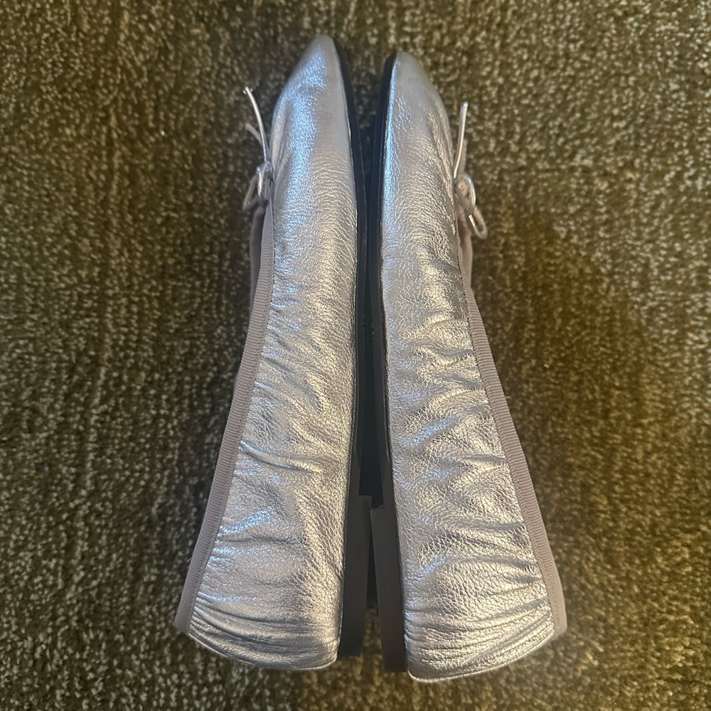 Sezane Silver Agathe Ballet Flats - Picture 6 of 8